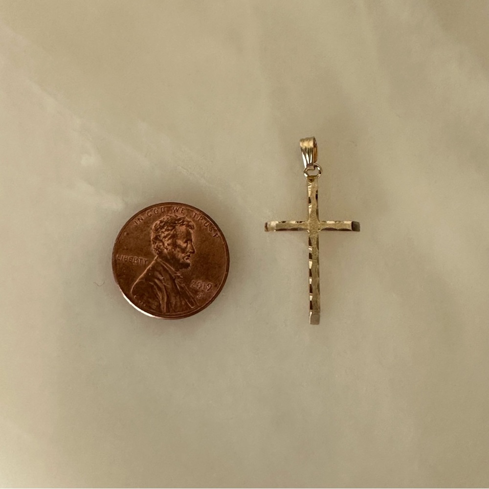 14k Solid Gold Cross - Picture 5 of 15